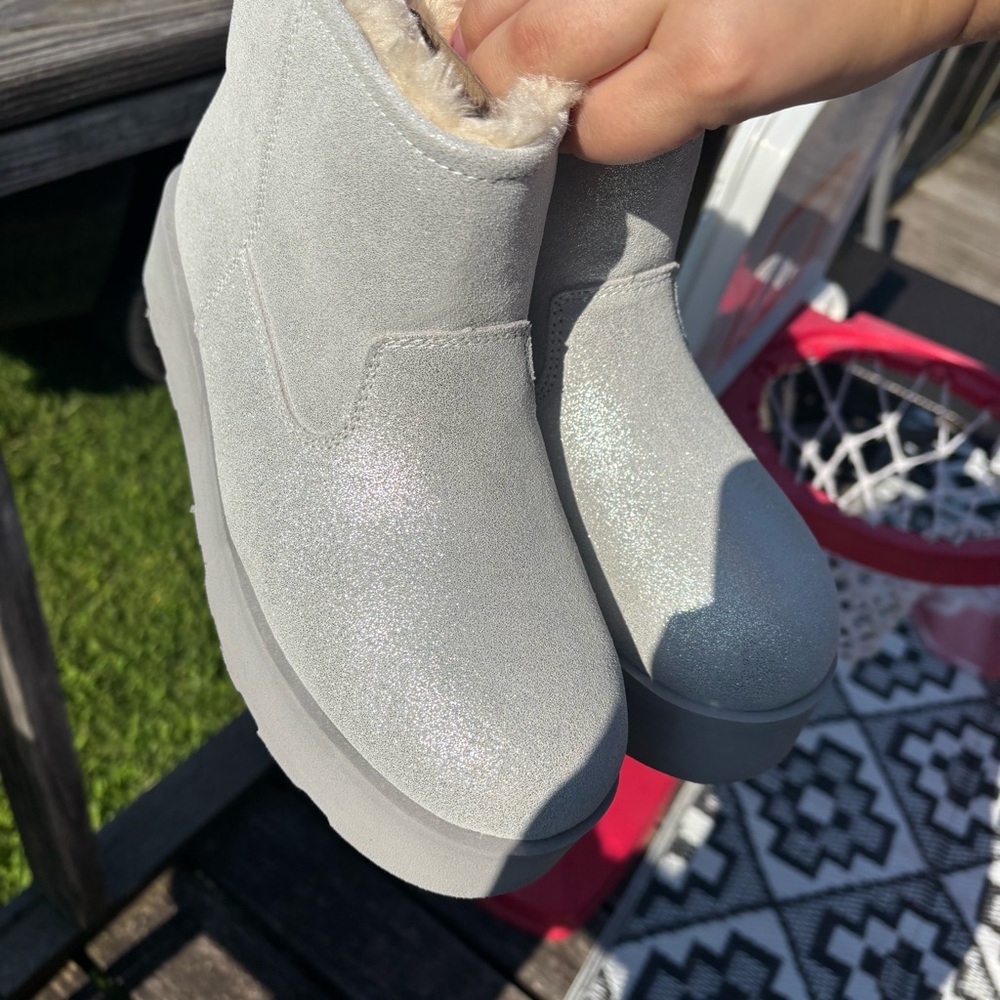 Women's Genuine Suede Platform Cozy Boots - Picture 8 of 14